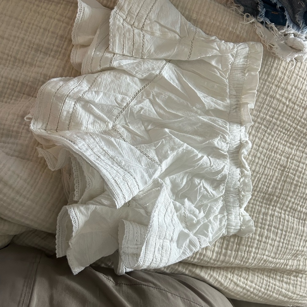 Aerie White Mini Skort